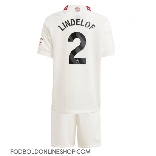 Manchester United Victor Lindelof #2 Tredje trøje Børn 2023-24 Kortærmet (+ Korte bukser)
